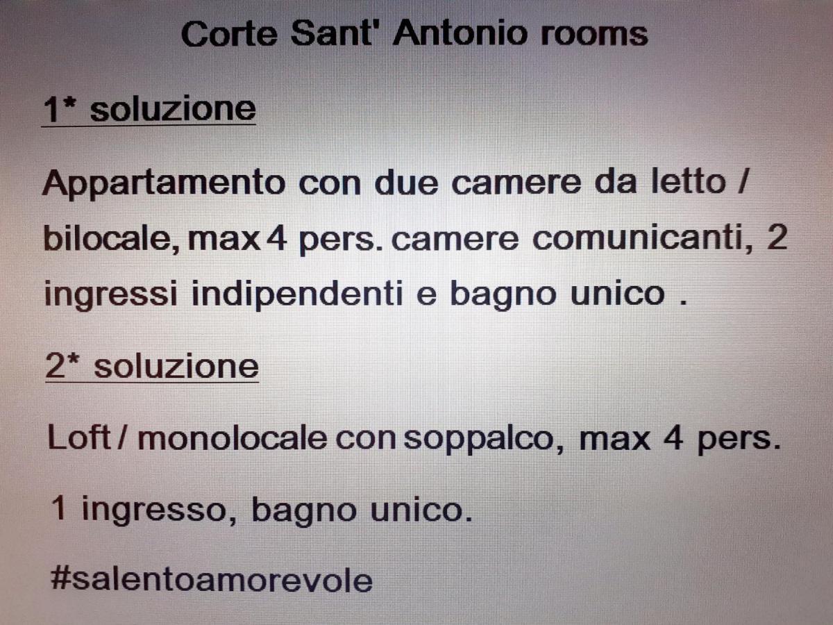 Corte Sant'Antonio Rooms Martano Eksteriør billede